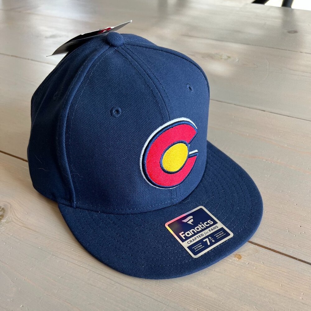 Fanatics Navy Colorado Avalanche Fitted Hat - Picture 7 of 7